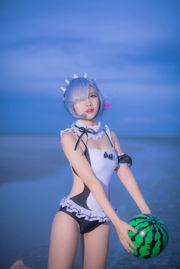 [Foto Cosplay] Popolare Coser Nizo Nisa - Costume da bagno Rem