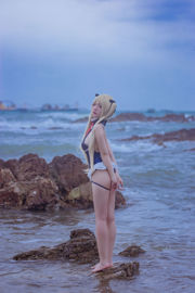 [Net Red COS] ชุดว่ายน้ำ Coser Nizuo Nisa-Blue Marie Rose ยอดนิยม