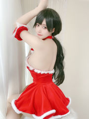 [ภาพถ่าย Net Red COSER] Anime Blogger Ogura Chiyo w - กระโปรงของขวัญคริสต์มาสสีแดง