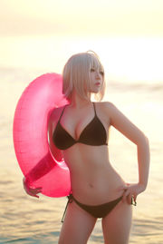 [Net Red COSER Photo] Banbanzi & Soso Sophia - Roupa de banho de praia