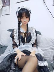 미소녀 coser 봉오리 o0 「투명 메이드」